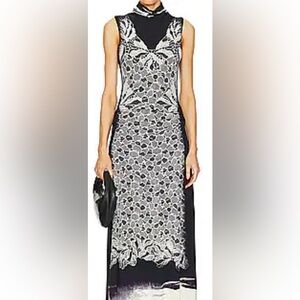 Aldina lace print maxi